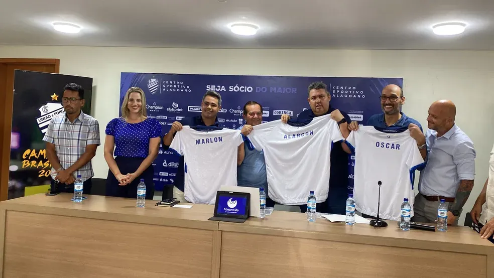 Azulão: Marlon e Alarcon assumem o comando do futebol do CSA, e Tenório traça planos para 2024