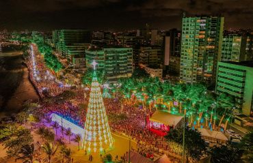 Decoração natalina de Maceió fica disponível para visitação até 31 de janeiro