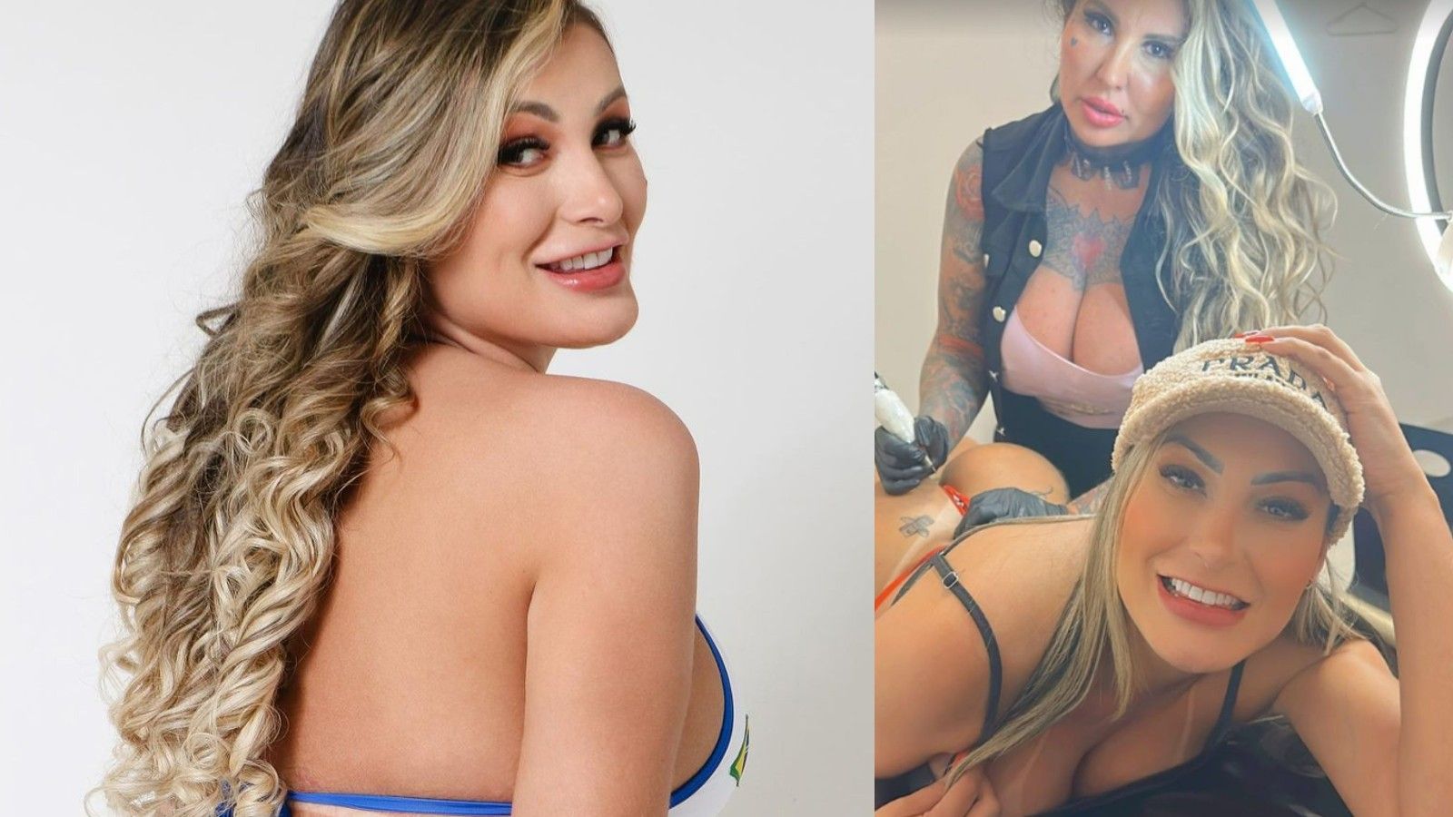 Andressa Urach causa nas redes sociais ao mostrar que fez tatuagem anal