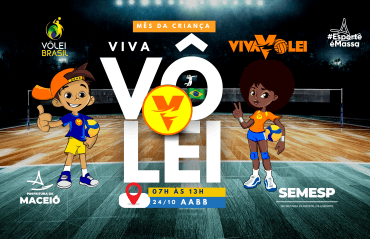 Prefeitura promove ação esportiva inclusiva para crianças do projeto Viva Vôlei nesta quinta-feira (24)