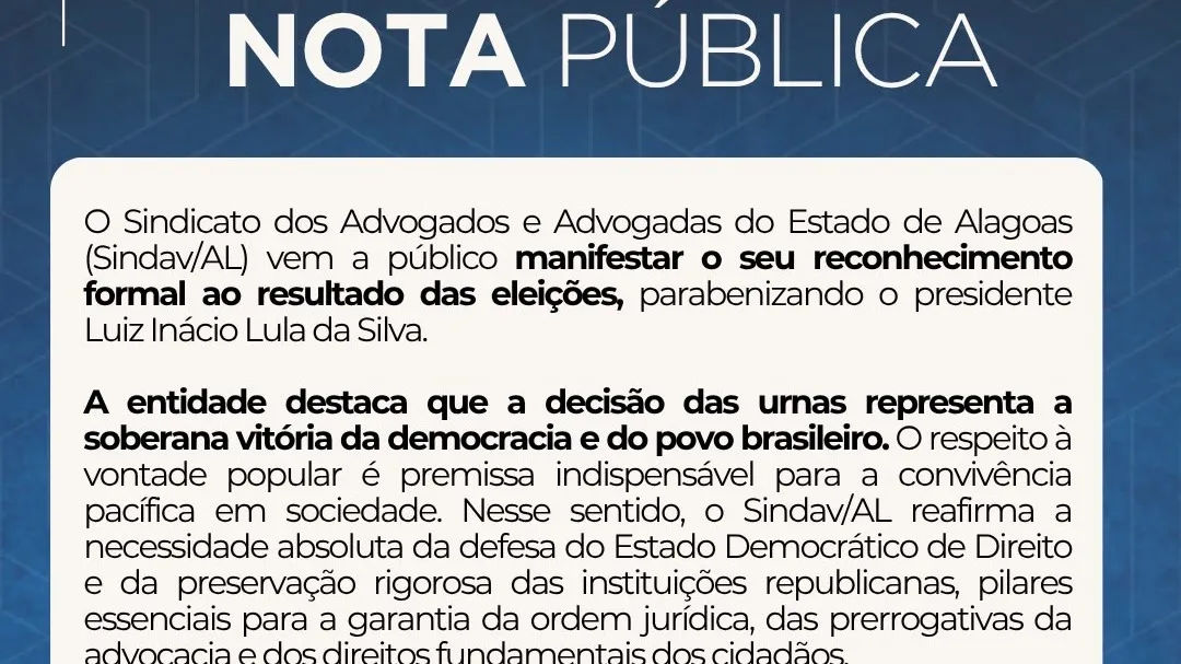 NOTA SINDAV/AL