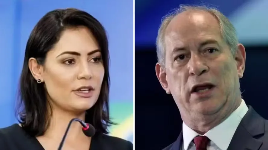 Michelle Bolsonaro volta a criticar Ciro Gomes nas redes sociais