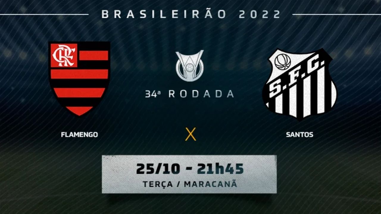 Flamengo x Santos: onde assistir, prováveis escalações e desfalques do jogo do Brasileirão