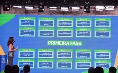Definidos os jogos da 1ª fase da Copa do Brasil masculina de futebol