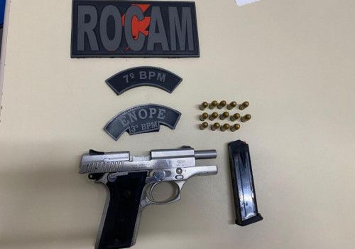 Prisões por tráfico e porte ilegal de arma de fogo são registradas pela PM no interior