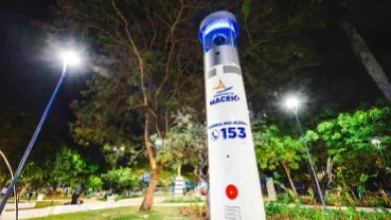 Totens de segurança instalados em Maceió reforçam monitoramento em tempo real