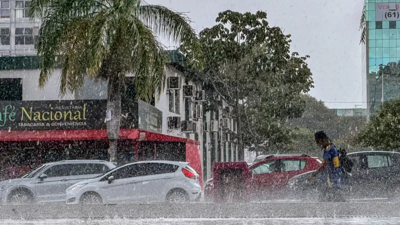 Frente fria leva chuva ao Centro-Oeste e parte do Norte do país