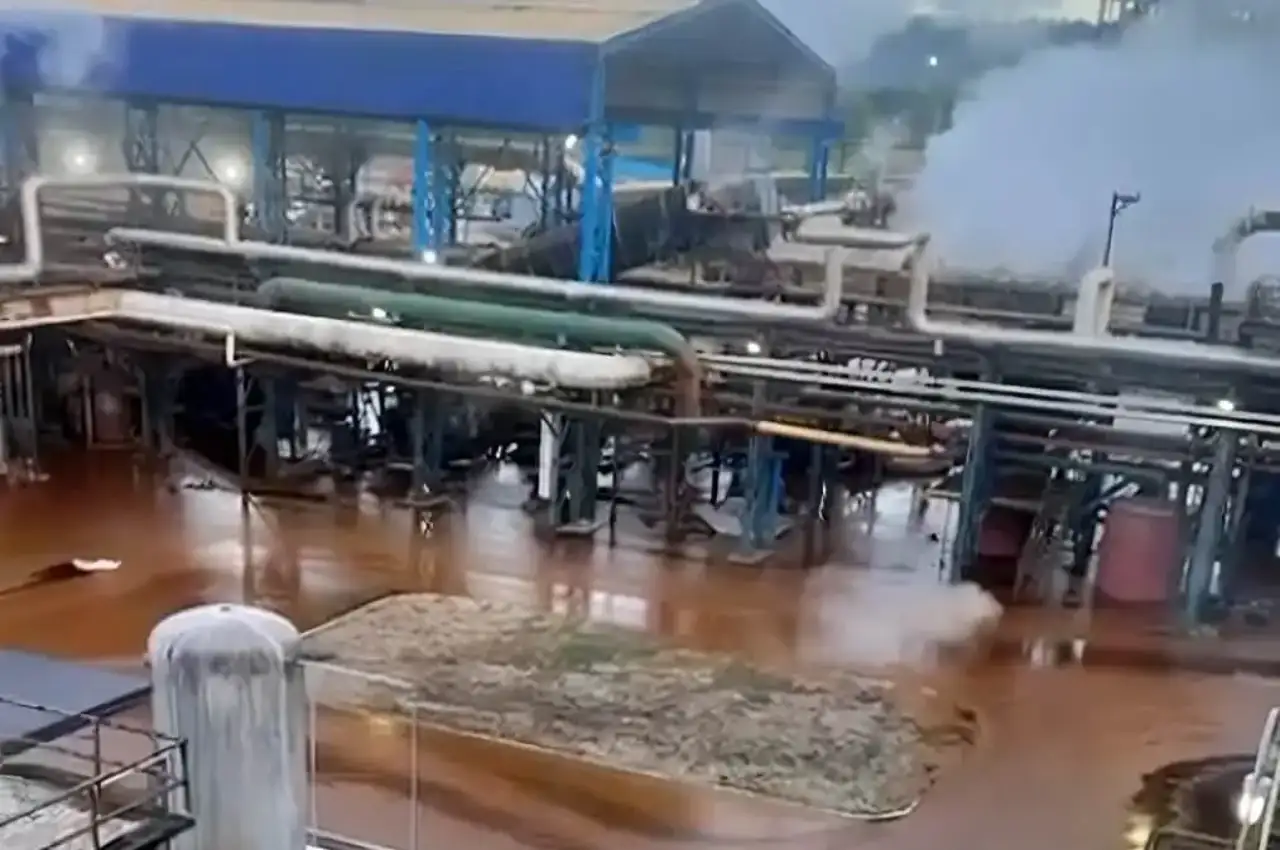 Tanque com melaço explode na Usina Caeté em São Miguel dos Campos