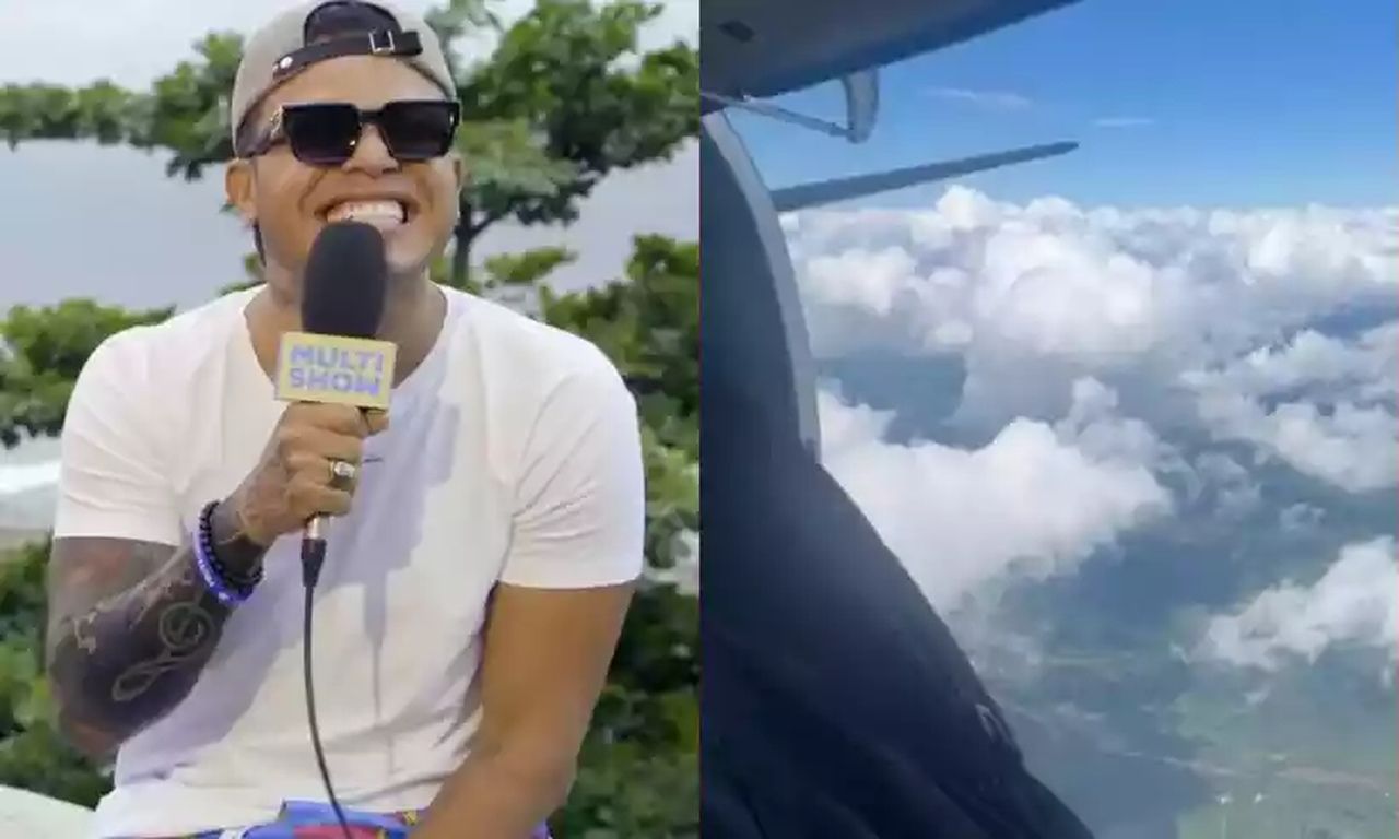 Porta de avião com músicos de cantor sertanejo abre em pleno voo