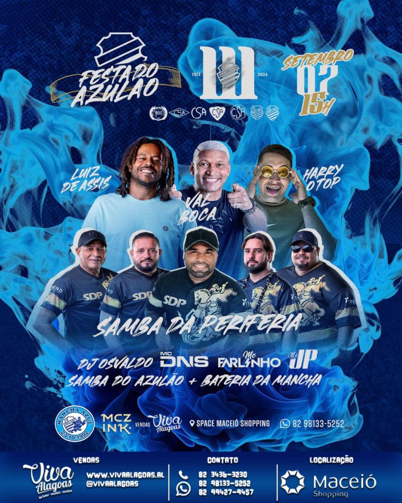 Com festa no CT e shows em shopping, CSA divulga programação de aniversário