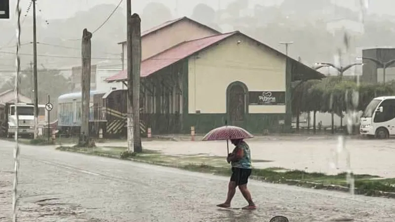 Inmet alerta para chuva intensa em cidades do Nordeste e do Norte