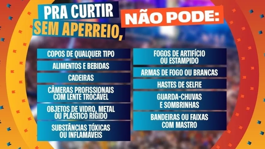 Saiba o que não levar nas noites de show do São João Massayó 2026