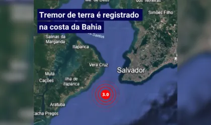 Tremor de terra atinge cidade no litoral da Bahia