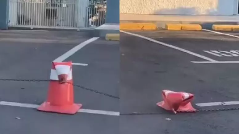 Calor extremo: sol escaldante faz cones de trânsito derreterem no RS