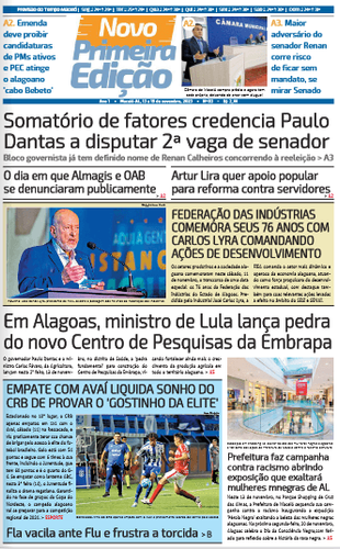 Novo Primeira Edição | 13 a 19 de novembro