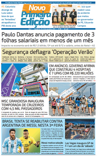 Novo Primeira Edição | 20 a 26 de novembro de 2023